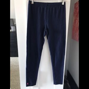 Ralph Lauren Polo Leggings With Pink Ankle Logo